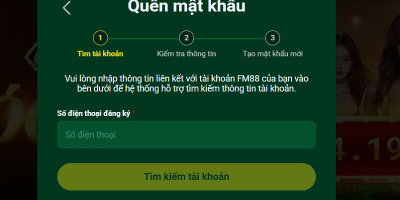 Cách xử lý khi  hội viên quên mật mã