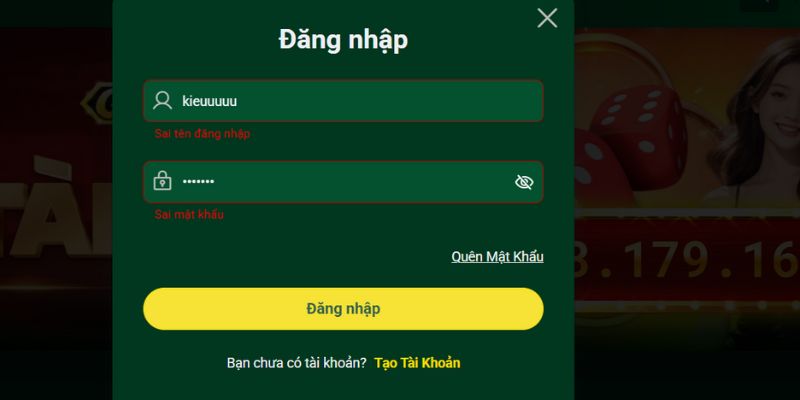 Dấu hiệu quên mật khẩu dễ nhận biết